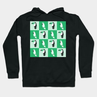 TROPICAL BIRDS - GREEN PALETTE Hoodie